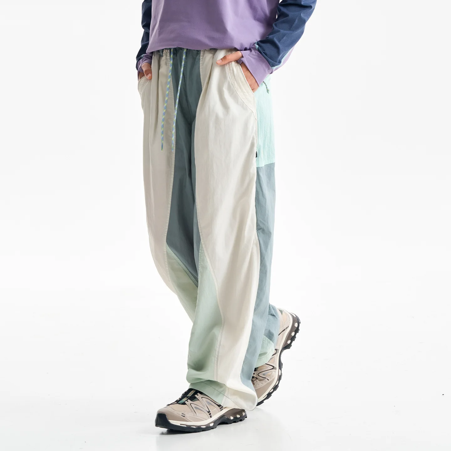 Men Outdoor Lightweight Waterproof Sport Pant Women City Hiking Loose Casual Quick Dry Track Cargo Pants Techwear Trousers