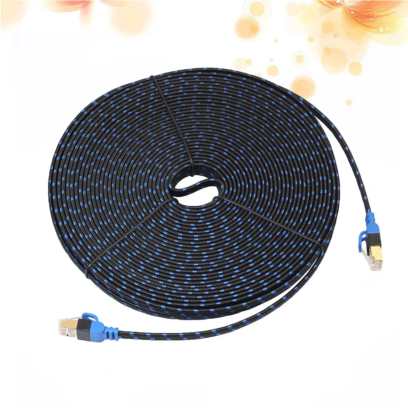 20 Meters Double-Shielded Cat7 Ethernet Cable 10Gbps High-Speed Network Cable for Router Modem Pc Nas