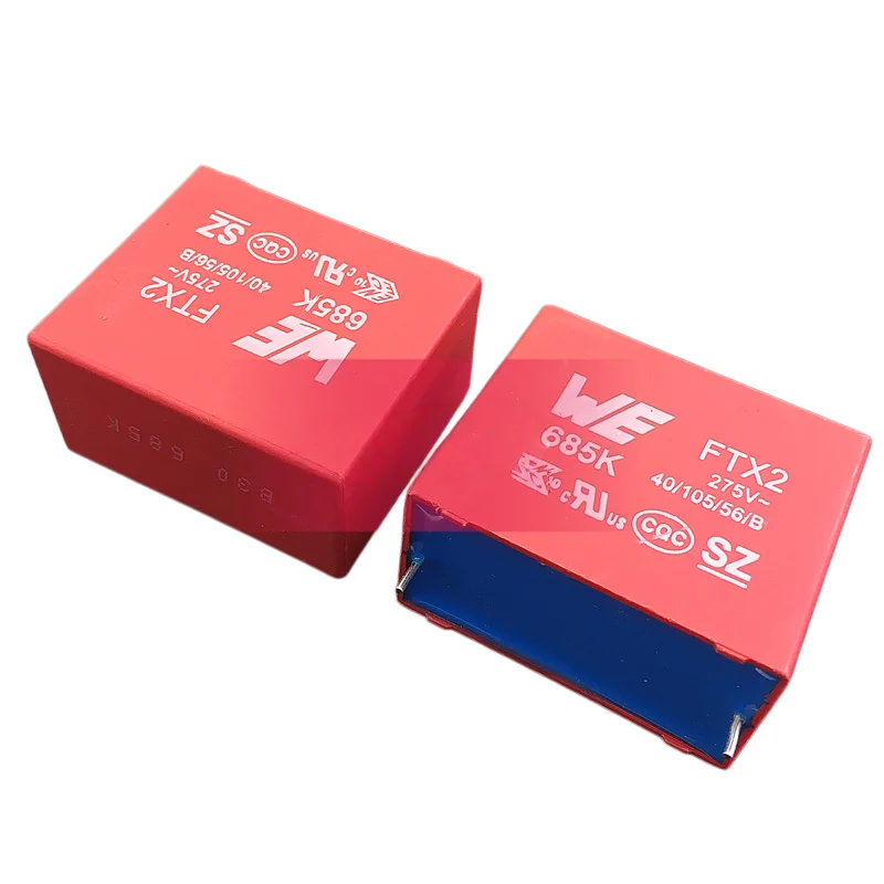 Safety standard calibration film capacitor WE FTX2 275V 6.8UF 275VAC 685 6U8 P=37.5mm