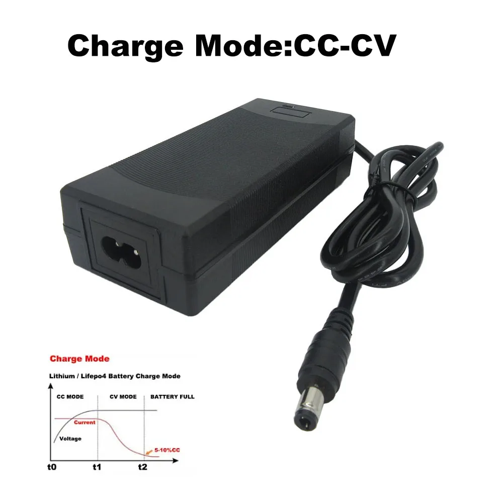 Cargador de litio de 36V, 42V, 2A, para 10S, 36 V, 10AH, 12AH, 15AH, 18AH, Li-ion 18650, cargador de batería 36V2A DC XLRM GX16