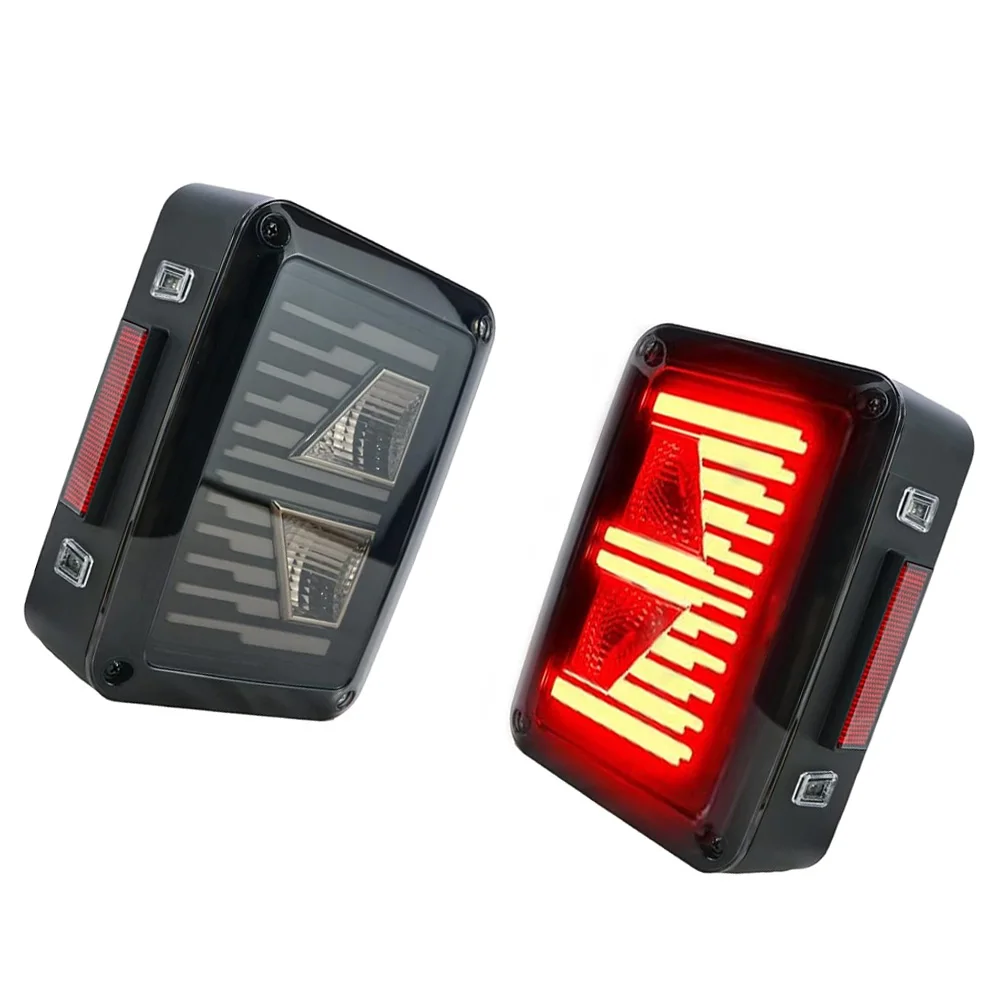 LED Tail Light Running Lights Back Up Sidemarker Light 12 V DC for Jeep Wrangler JK 2007-2018