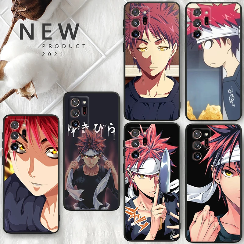 

Anime Food Wars! Shokugeki No Soma For Samsung A55 A35 A25 A15 A14 A73 A53 A13 A05S A03S A02S A71 A52 A32 Black Soft Phone Case