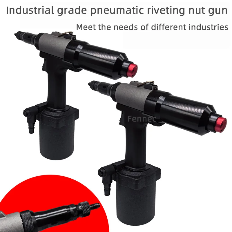Pneumatic Rivet Nut Guns Fully Automatic Pull Nail Cap Gun M3/4/5/6/8/10/12 Handheld Industrial Nuts Riveting Tool