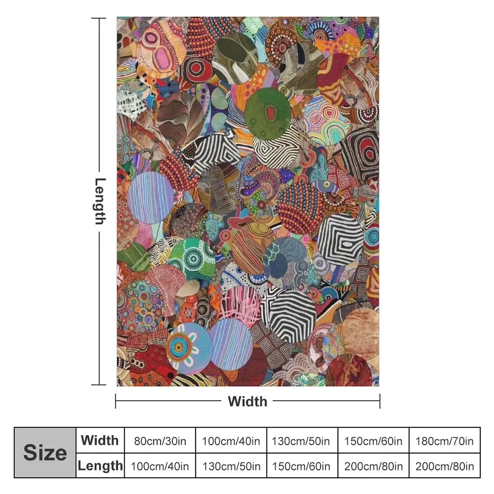 Indigenous Australian Art Throw Blanket Polar Furrys Nap Beautifuls Sofas Thermals For Travel Blankets