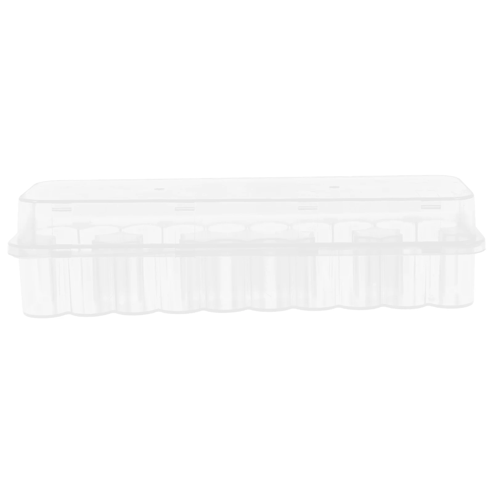 

10 Pcs Transparent Vial Box Case Durable Vaccine Storage Plastic Bottle Holder Lab Organizer Essential Oils Display Rack