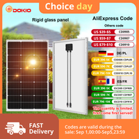 DOKIO 18V 100W Rigid Solar Panel China 18V Monocrystalline Silicon Waterproof Solar Panel Charging 12V #DSP-100M Camping/Home/RV