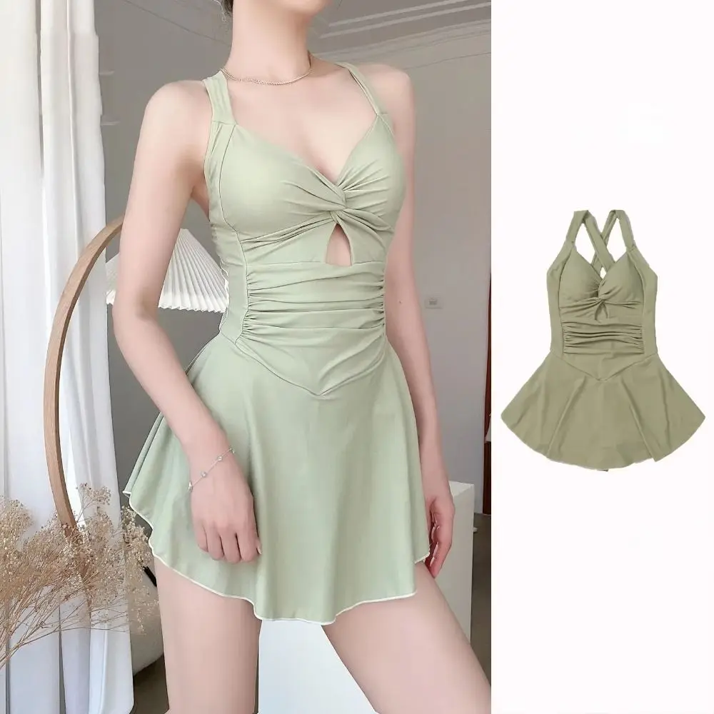

High Waist Women Beach Wear Swim Skirt Waterproof Sun Protection Beach Swimwear Swim Suit Pretty Summer Beach Dress Sports