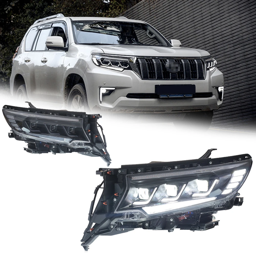 

Styling LED HeadLights for Toyota PRADO 18-20 new style led DRL Car head lamp Assembly Signal Auto Accessories Modified Lamp