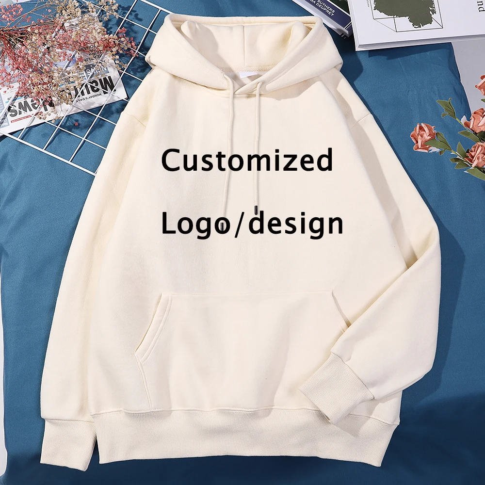 

Customized Logo/ Design /Brand /Picture Men Hoodies Sweatshirts Sports Casual Hoody Clothes 13 Color Loose Fashion New 2022