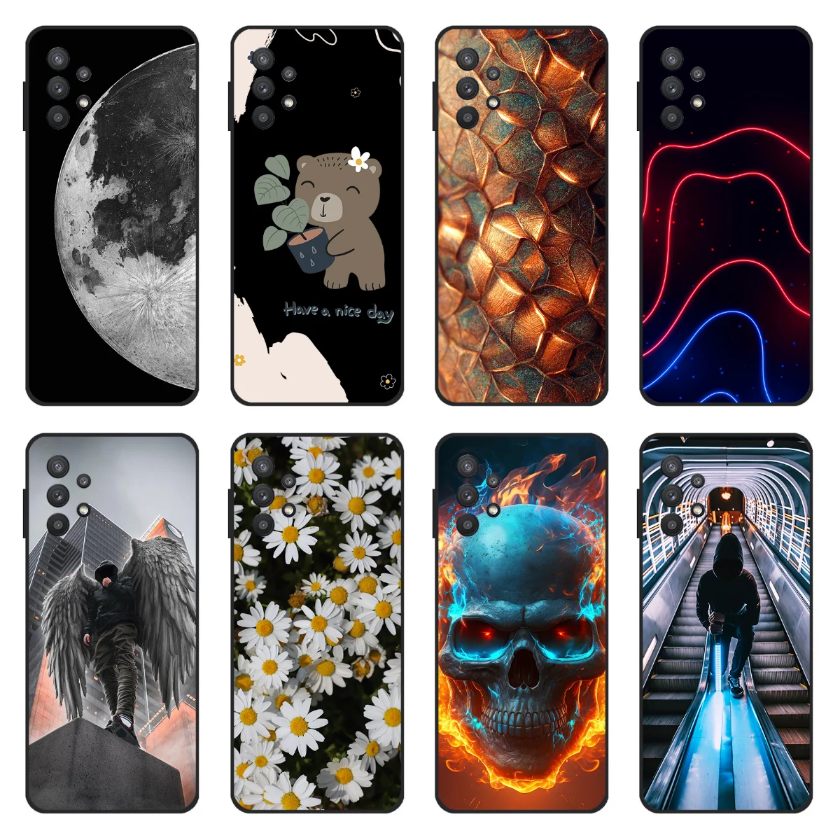 For Samsung A32 4G/A32 5G SM-A326B/ds Cover Silicone black Case for Samsung Galaxy A32 4G SM-A325F/ds Soft TPU Cover Phone Case