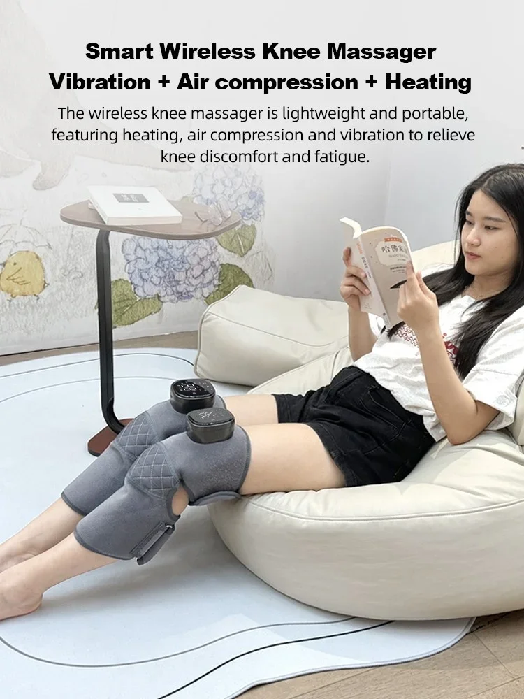 Factory Price Touch Lcd Screen 3 In 1 knee massager knee massager with heat air compression heated vibrating knee massager