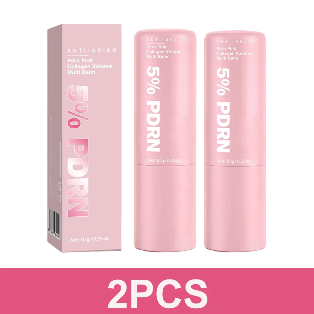 PDRN Pink Collagen Volume Multi Balm, All In One Volufiline, PDRN & NAD Stick, Pomaga redukować widoczność drobnych linii, pielęgnacja ujędrniająca, pielęgnacja ust.