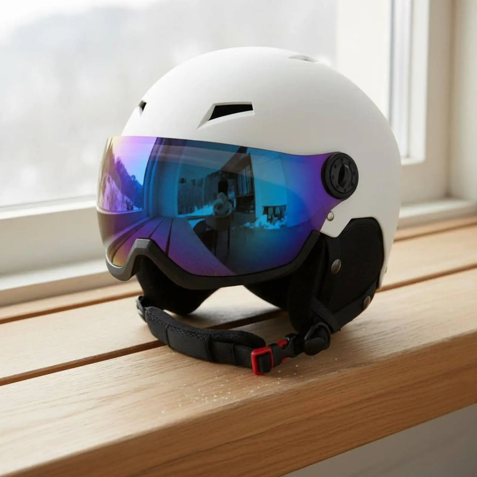 Snow Sports Goggles ABS Plastic Ski Protector Adult Child Helmet Winter Safety Gear for Skiing