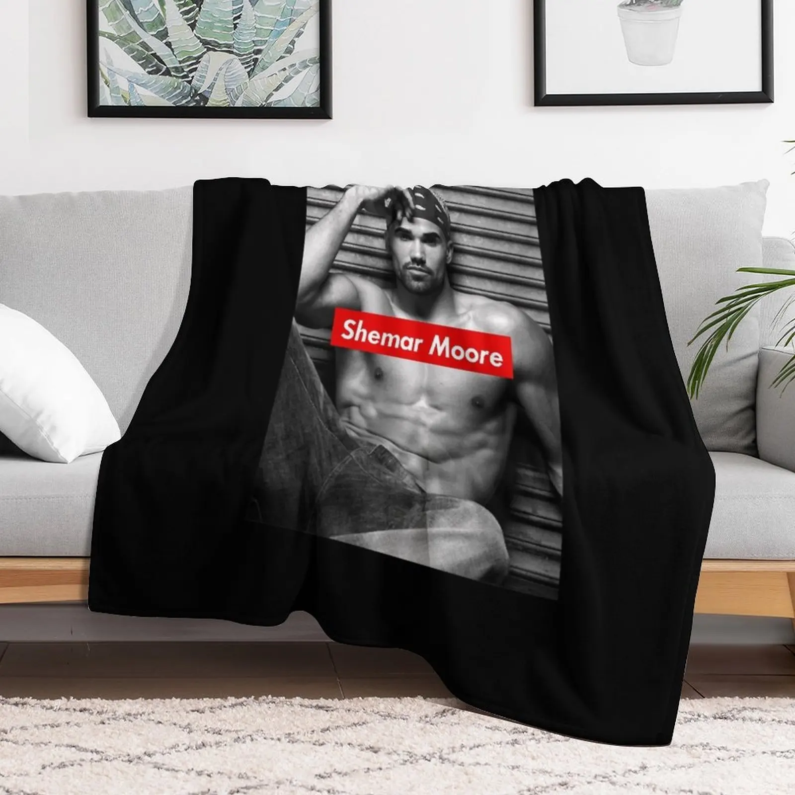 Music Vintage Shemar Moore Cool Gifts Music Fan Throw Blanket