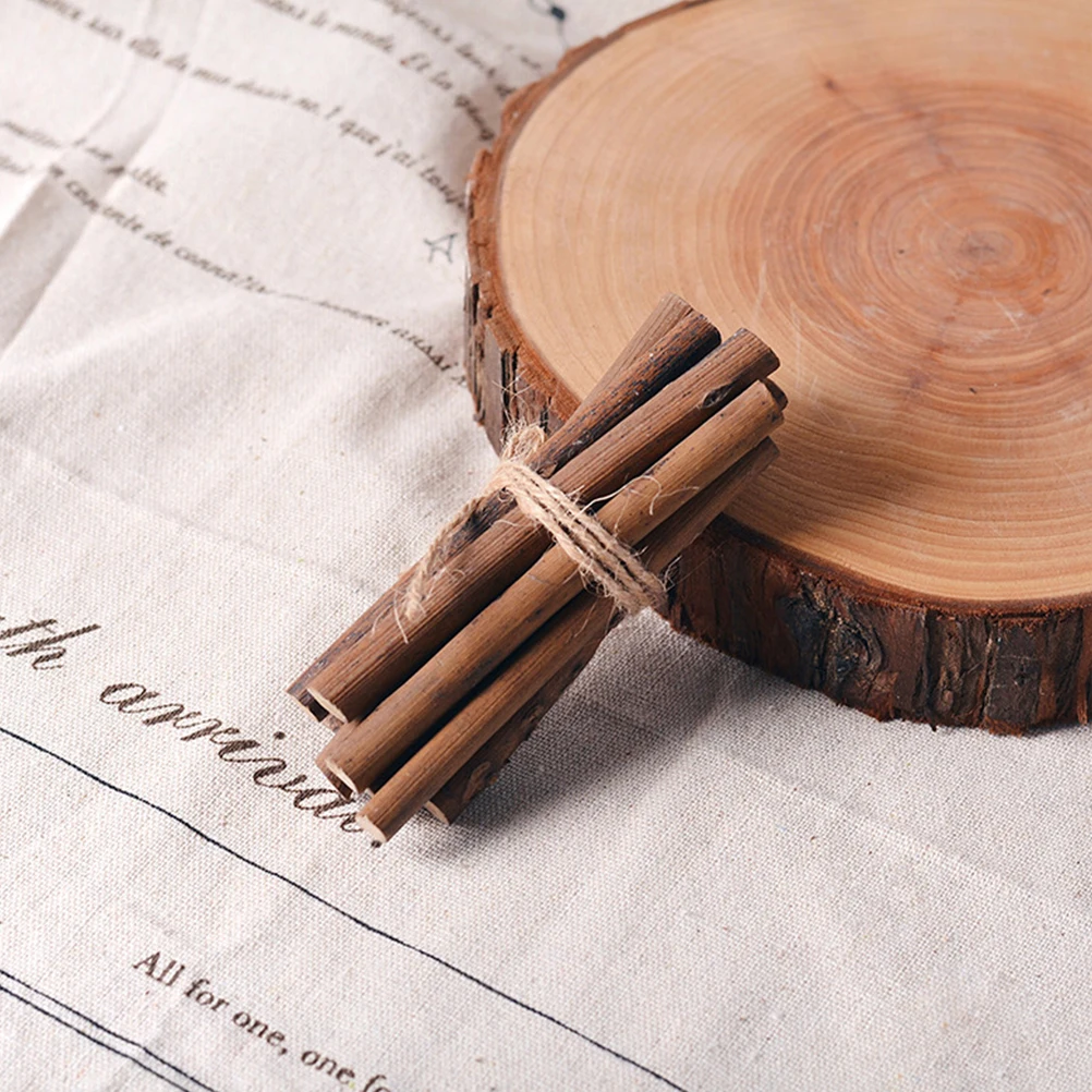 

21 Pcs Christmas DIY Craft Wood Slices Centerpieces Wooden Sticks Kit Natural Pine Cone Xmas Ornaments