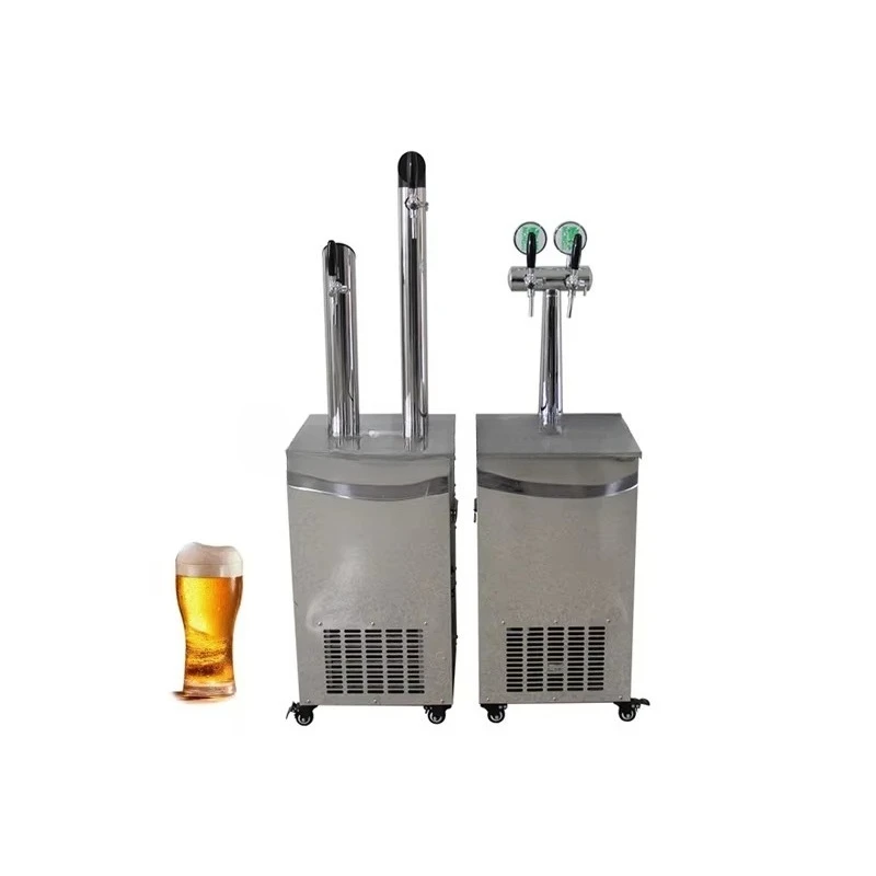 Commercial bars use dispenser coolers with 1/2 tap draft beer coolers