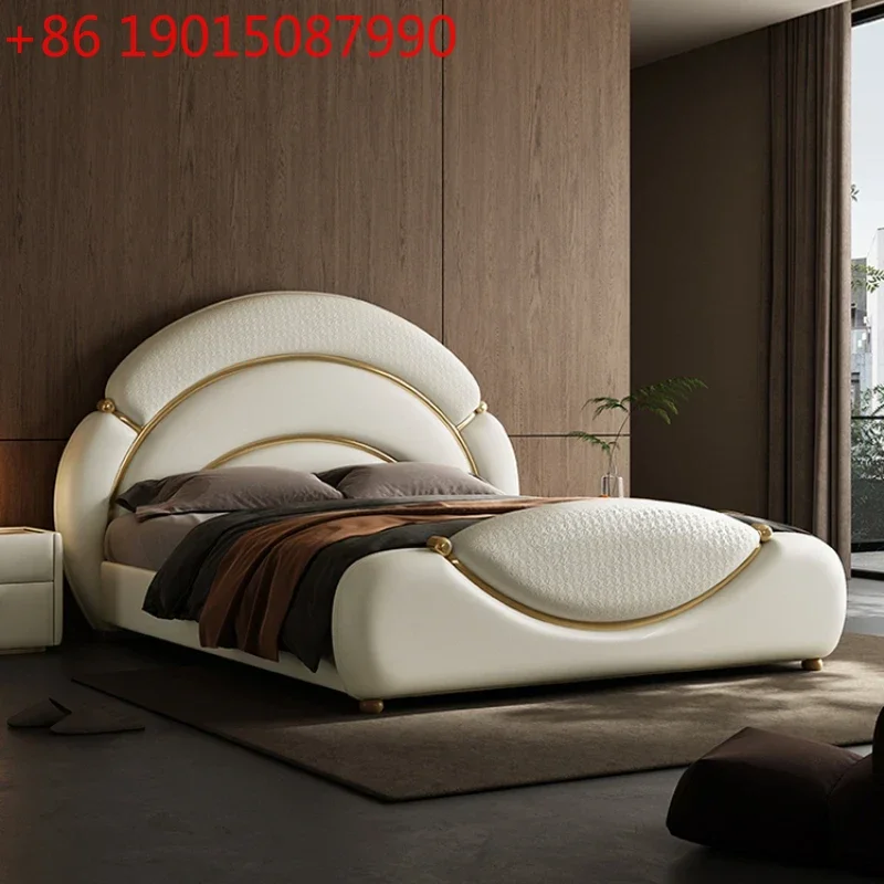 

Кровать с каркасом в скандинавском стиле, размер King Size, недорогая, милая, современная, с каркасом для кровати Queen Size, роскошная, из искусственной кожи, мебель для спальни, двуспальная кровать