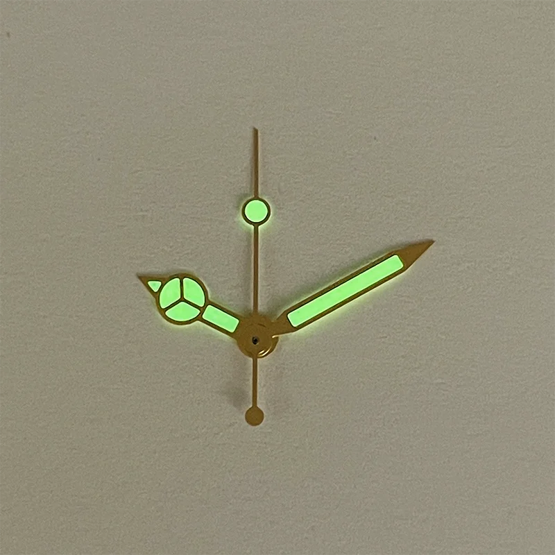Watch Modify Parts Vintage Golden Super C3 Green Luminous Watch Hand Suitable For NH35/36 Automatic Movement