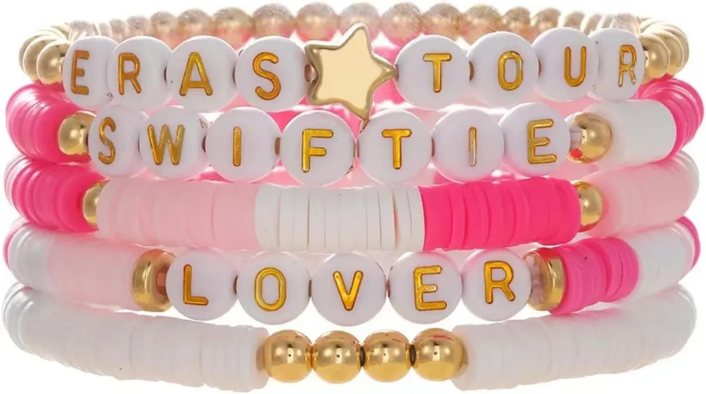 5 قطعة أساور الصداقة لعشاق الموسيقى عشاق السمعة الخوفة الصداقة هيرشي سيرفر أساور الصيف للنساء الفتيات