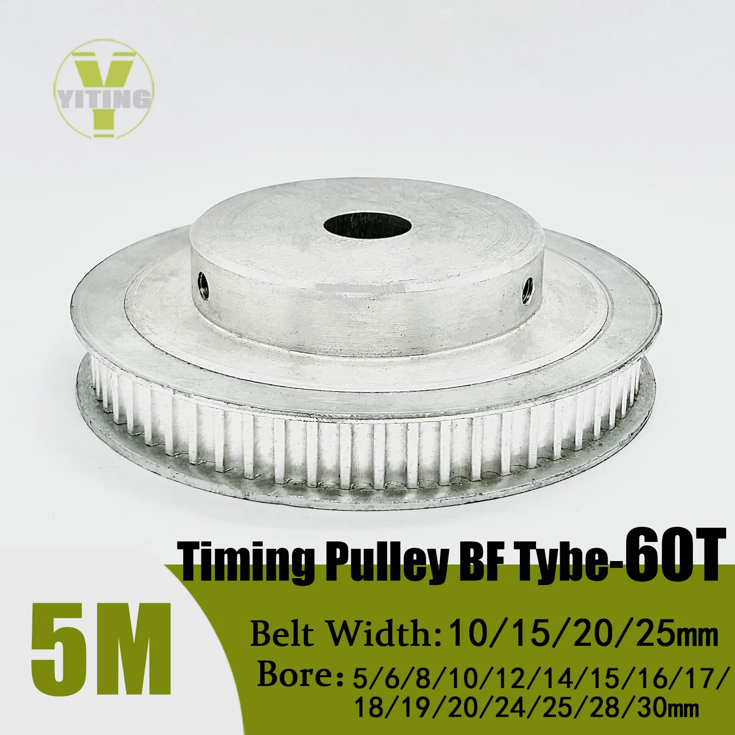 

HTD5M 60teeth Timing Pulley 5M BF 60T Belt Width 10/15/20/25mm Bore 5-30mm Gear wheel Pulley