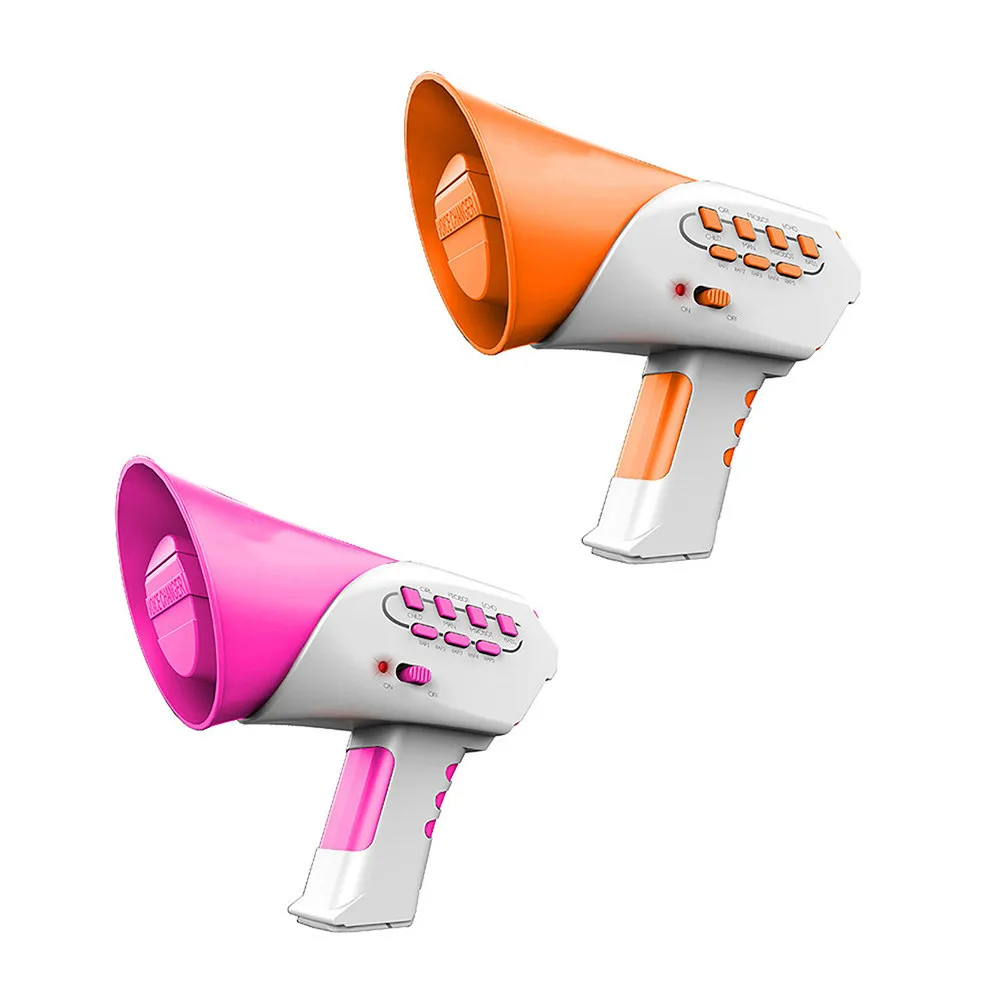 

Creative Funny Handheld Loudspeaker 7 Voice Types 5 DIY Rhythms Bright Design Child Sound Changer Perfect for Parties and Gifts