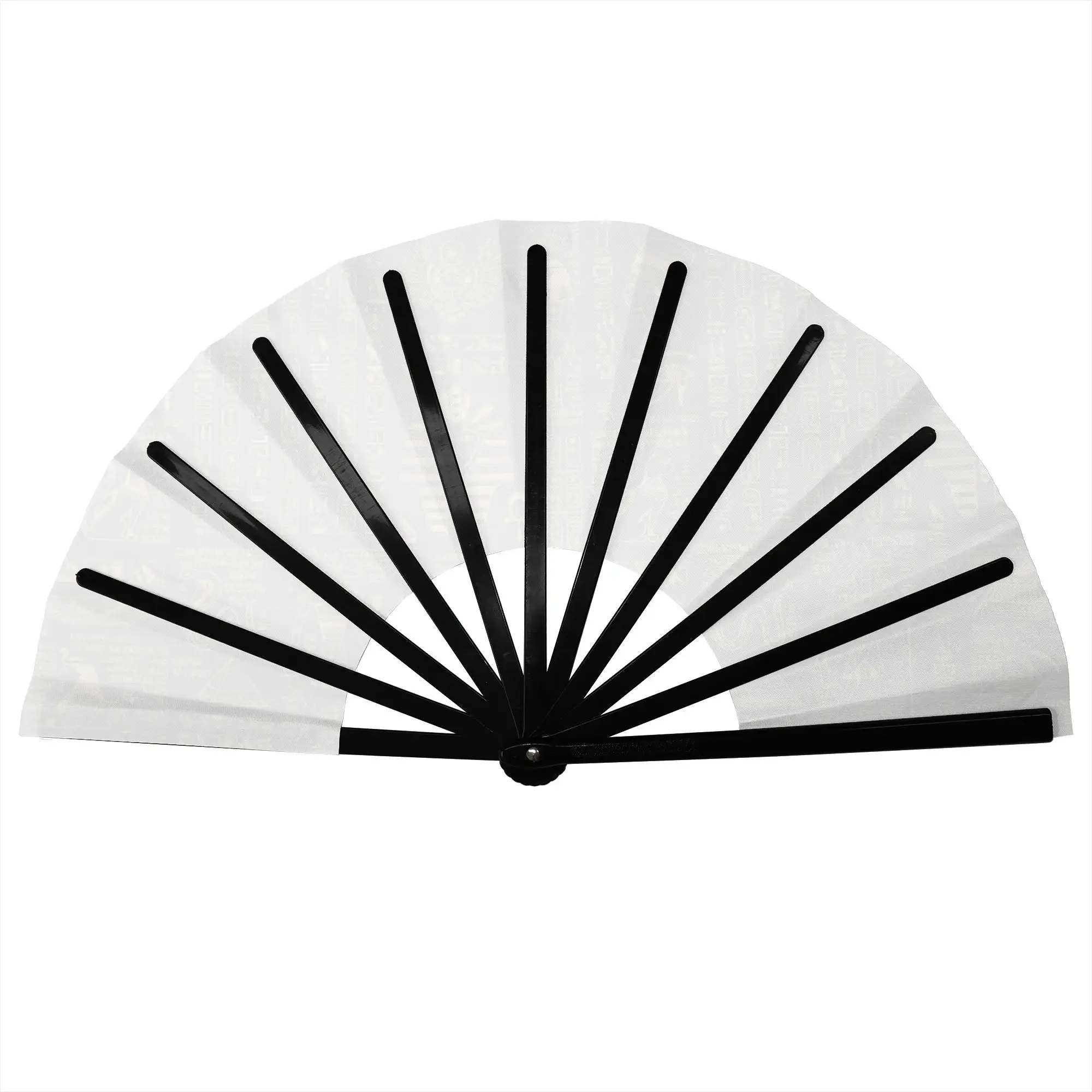 Custom Egyptian Hieroglyphs Promotional Gift Hand Fan Party Ancient Egypt Symbol Durable Folding Fans Novelty Bulk Pack Fan