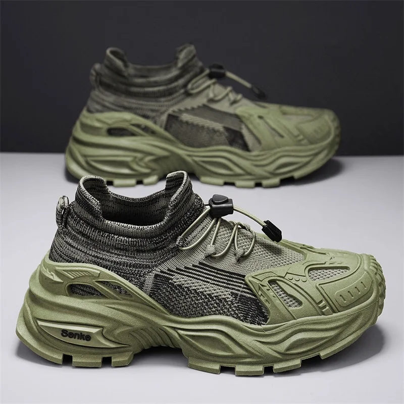 

Men's Large Size Casual Sneakers New 2026 Summer Breathable Mesh Running Shoes Comfortable All-Season Sports Footwear Tenis