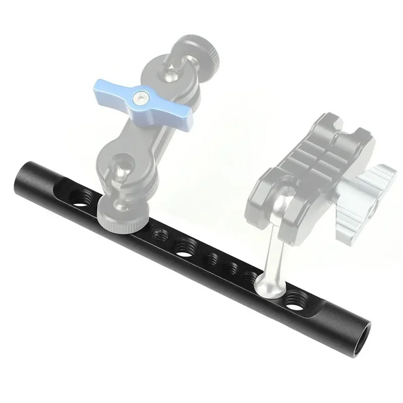 

Aluminum 15mm Cheese Rods 150mm Long / Internal 1/4" 3/8" Inch Thread Mounting Holes for SLR Cameras Rail Support System