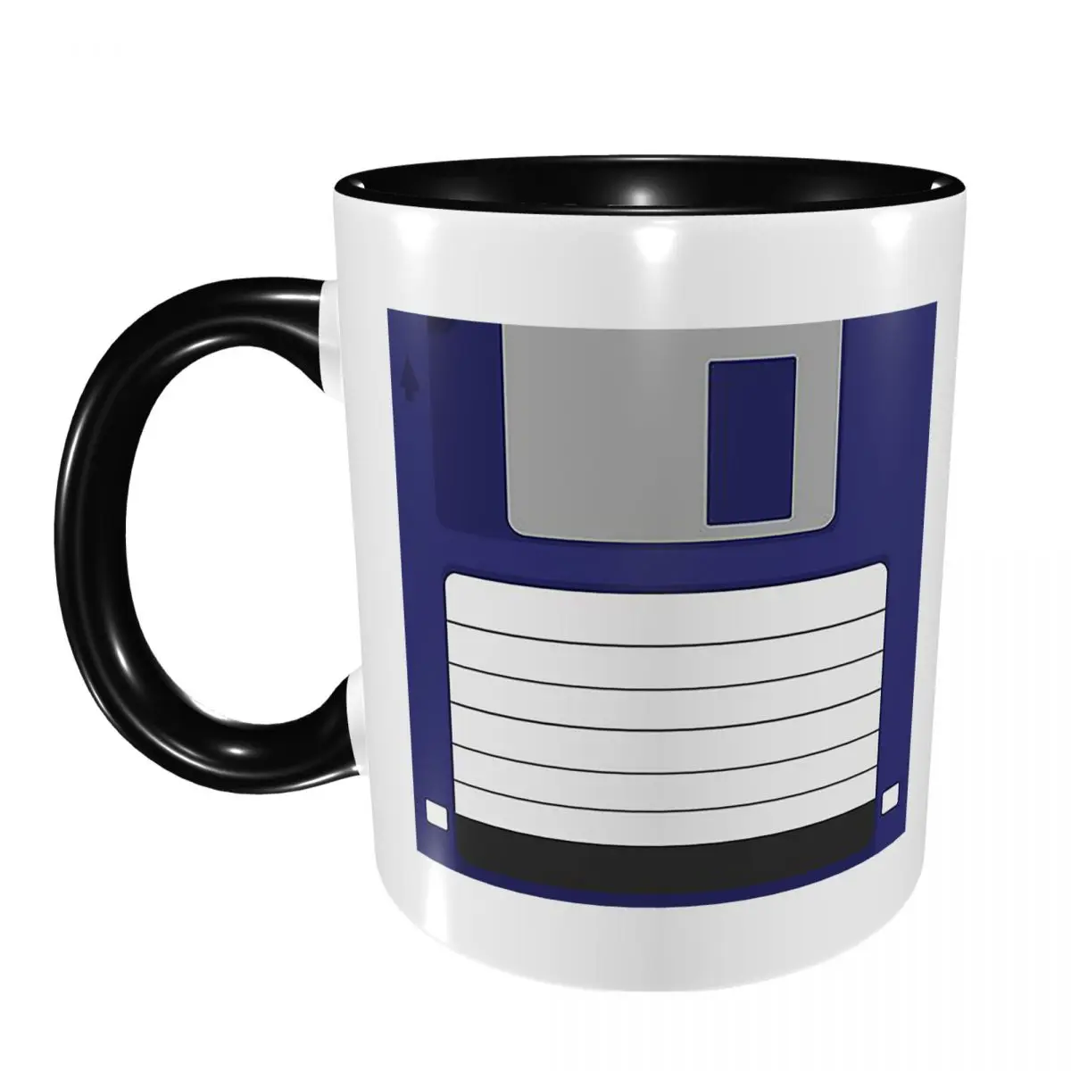 Floppy Disk Mug Funny Ceramic Coffee Cups Tea Mugs Milk Cup Drinkware Gift for Woman Man