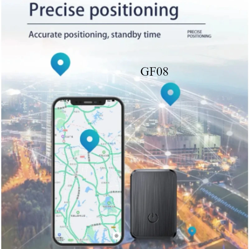 

GF-08 Магнитный GPS-трекер для автомобиля Отслеживание в реальном времени Противоугонный локатор сообщений SIM-карты Мини GPS-трекер Анти-потерянный локатор