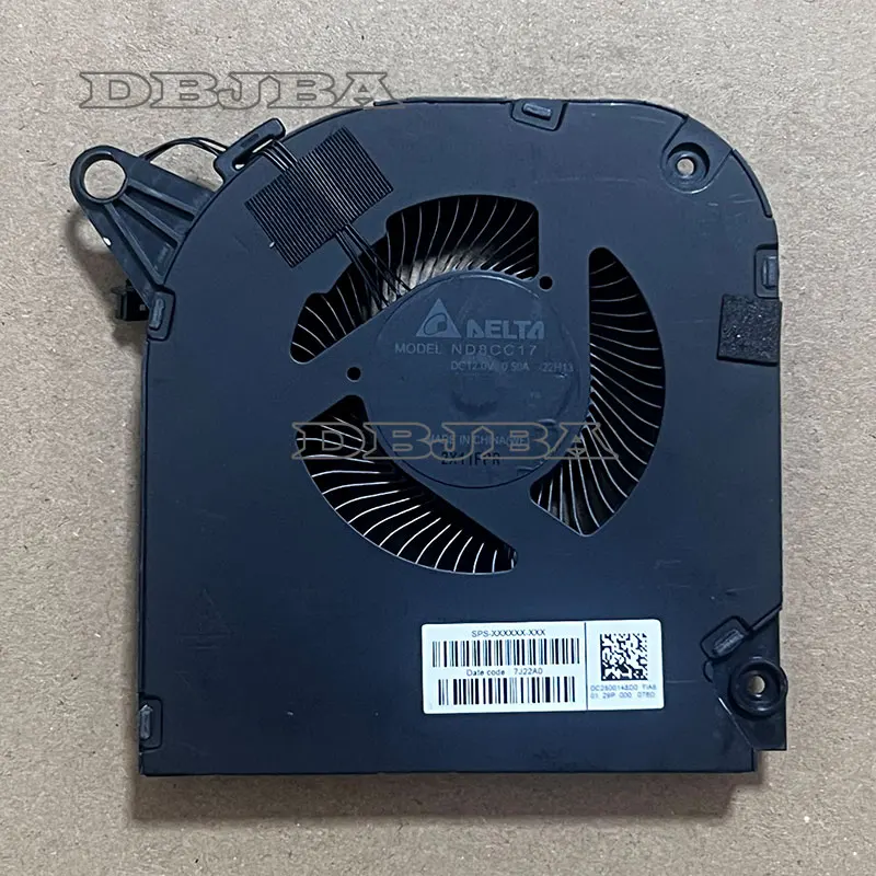 CPU Fan for HP OMEN 9 slim TPN-C171 16-U 16-u0054TX u0054TX u0060TX u0062TX N43727-001 ND8CC17-22H13 DC2800148D0 12V 0.50A