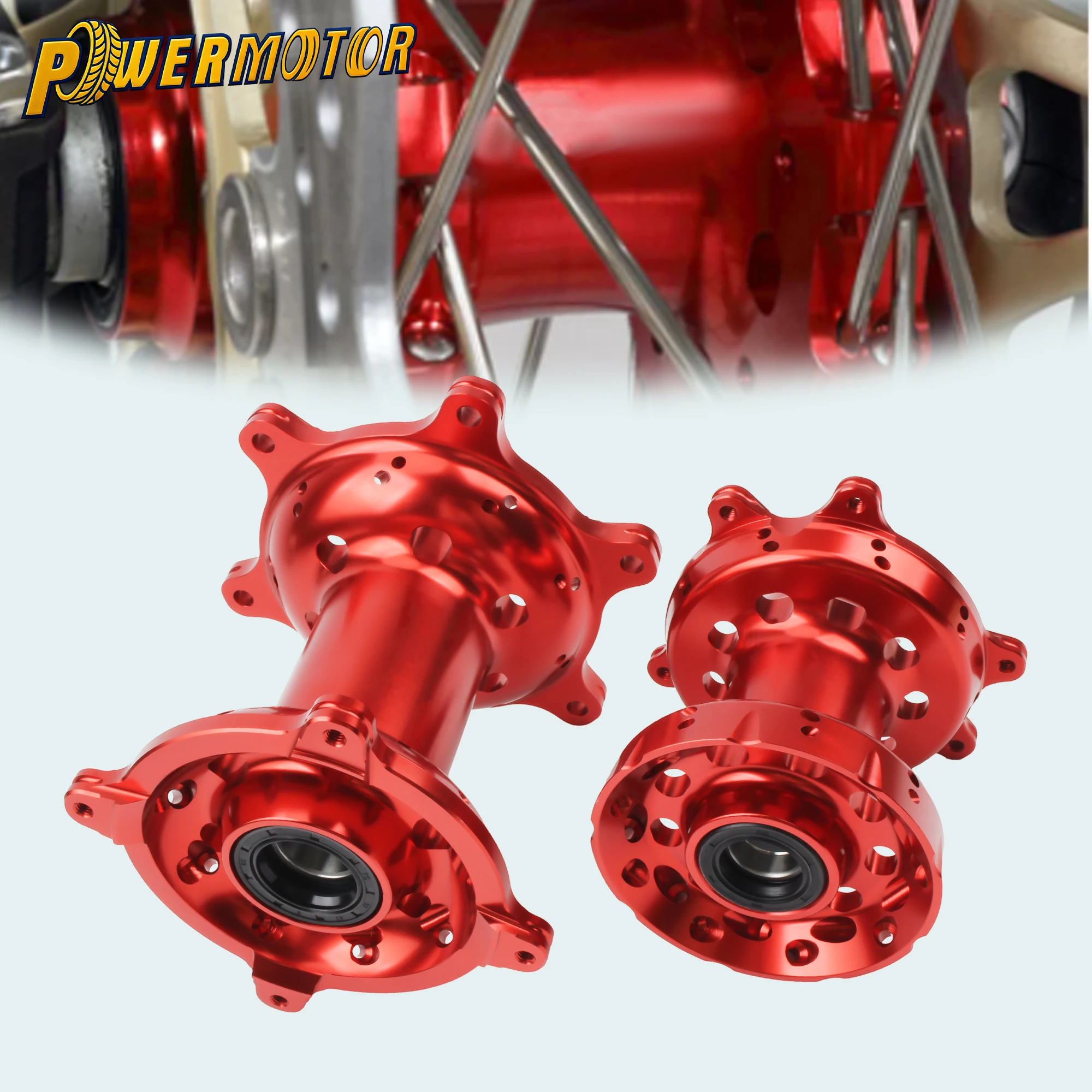 

Motorcycle 36 Holes Front Rear Wheel Hub CNC Aluminum Billet For HONDA CRF250R CRF450R CR125 CR250 CRF250X CRF450 Accessories