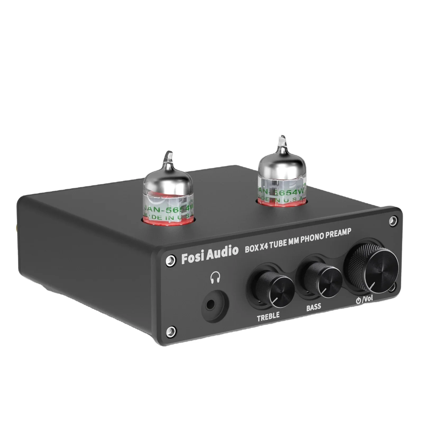 

Fosi Audio Phono Preamp for Turntable Phonograph Preamplifier With 5654W Vacuum Tube Amplifier HiFi BOX X4