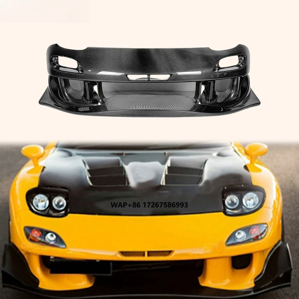 For RX-7 FD RX7 FD3S RE-GT Style Carbon Fiber Front Bumper Body Kits
