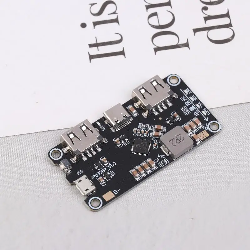 IP5328P Quick Charging Boost Converter Module - Lifts 3.7V to 5V/9V/12V for Personalized Power Bank Builds