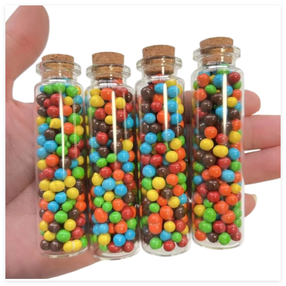 

50 шт. маленькие стеклянные бутылки 12*22*80 мм 20 мл стеклянная пробирка с узким горлышком ремесла крошечные банки контейнер мини крошечные декоративные флаконы