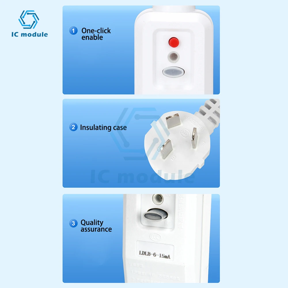10A/16A Anti-leakage lightning Protector ป้องกันการรั่วซึมปลั๊กป้องกันการรั่วซึมอะแดปเตอร์ Home Circuit Breaker SWITCH