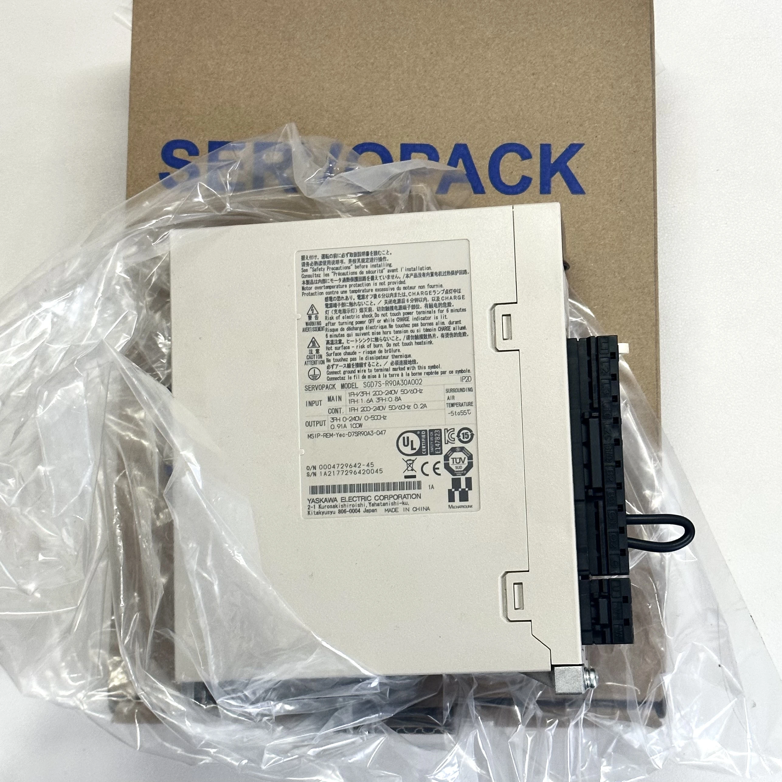 YASKAWA Servo Drive SGD7S-R90A00A002 SGD7S-R90A10A002 SGD7S-R90A30A002 SGD7S-1R6A00A002 SGD7S-1R6A10A002 SGD7S-1R6A30A002