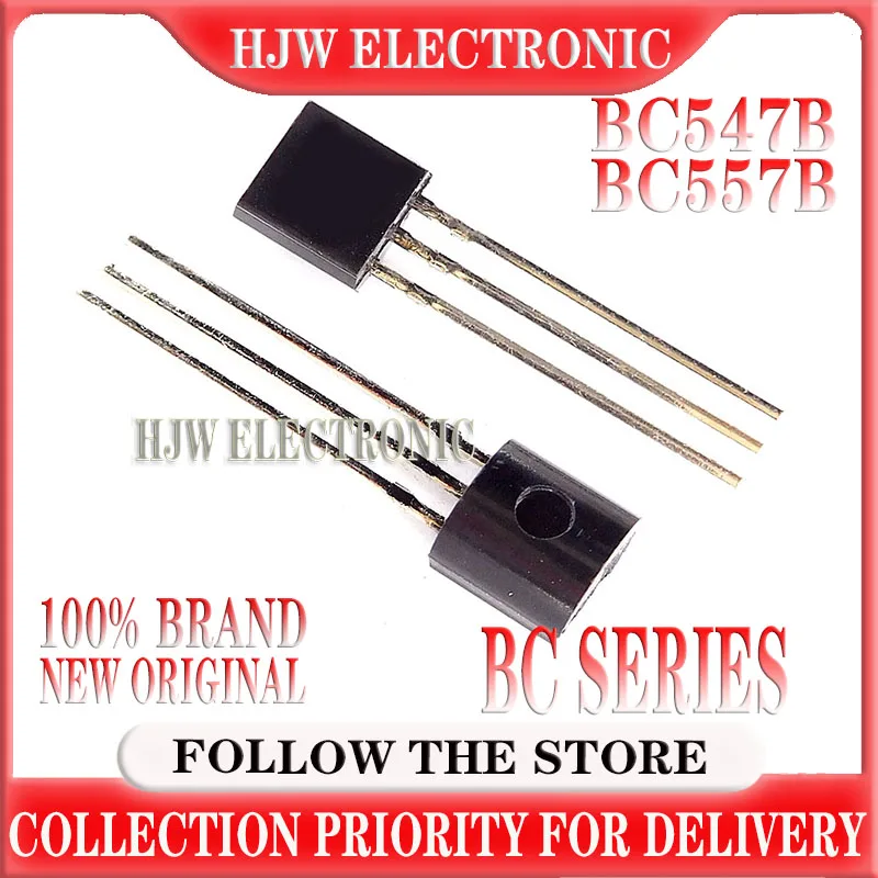 

100pcs Bc547+bc557 To-92 50pcs Bc547b+50pcs Bc557b Transistor To-92 New