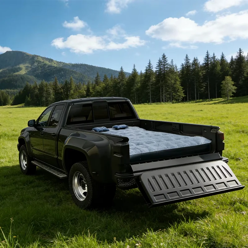 Full size travel inflatable bed PVC flocking tent camping truck foldable air bed