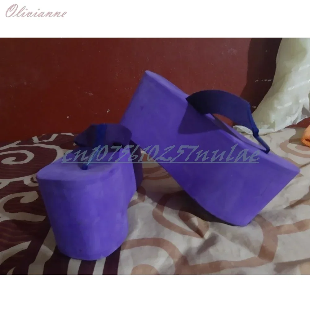 

Holiday Style Thick Soled Slippers Flip Flops 2025 Wedges High Heel Concise Hot Fashion Sexy Summer Women Shoes Para Mujere