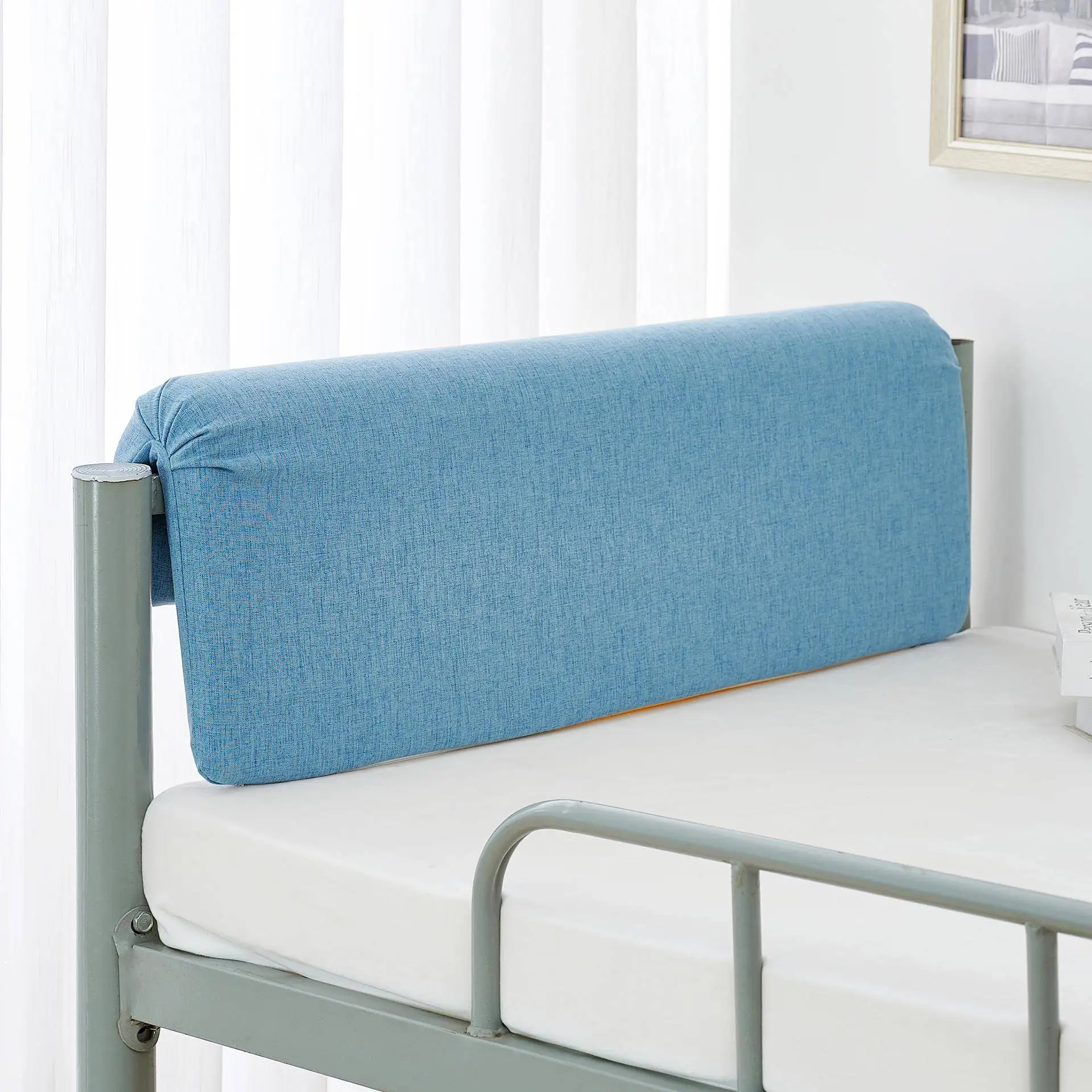 Student Dormitory Bed Head Pillow Soft Back Support Rectangular Shape Upper And Lower Berth Bed Cushion Back And Waist Protec...