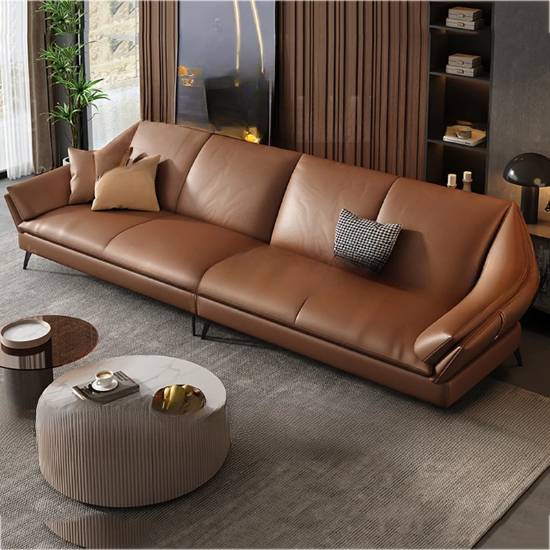 

Style Brown Luxury Sofas Living Room Sectional Modern Couch Lazy Sofas Sectional Floor Reclining Divani Da Soggiorno Furniture