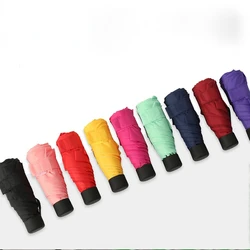 Mini Pocket Umbrella Women UV Small Umbrellas 180g Rain Women Waterproof Men Sun Parasol Convenient Girls Travel Parapluie Kid