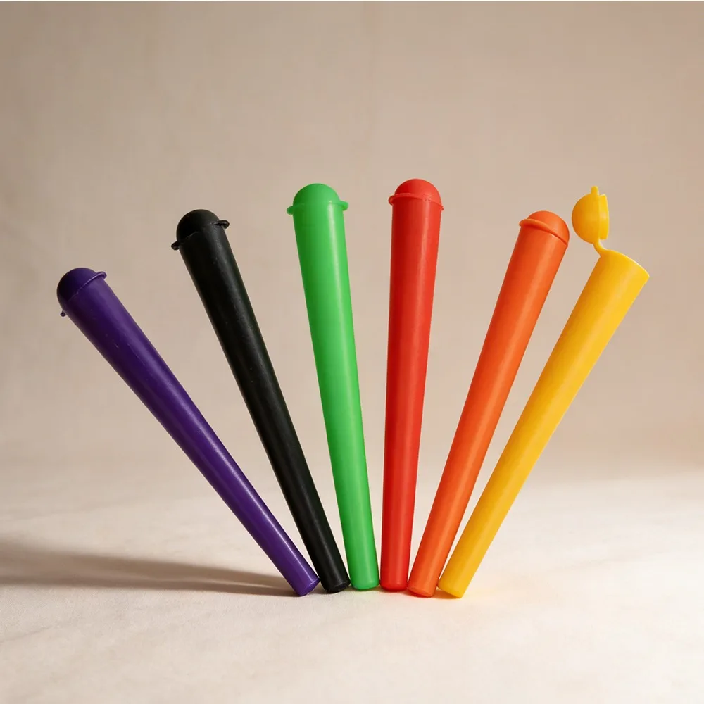 

5Pcs 120mm Plastic Airtight Storage Tubes Cigarette Storage Odor Proof Waterproof Sealed Container for Travel Daily Use