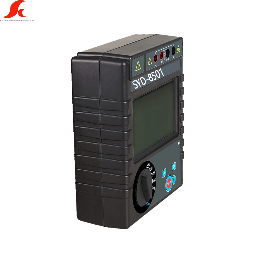 

High Voltage Digital Insulation Resistance Tester Megohmmeter Sanxin SYD-8501 AC/DC 0-750V High-Accuracy LCD Resistance Meter