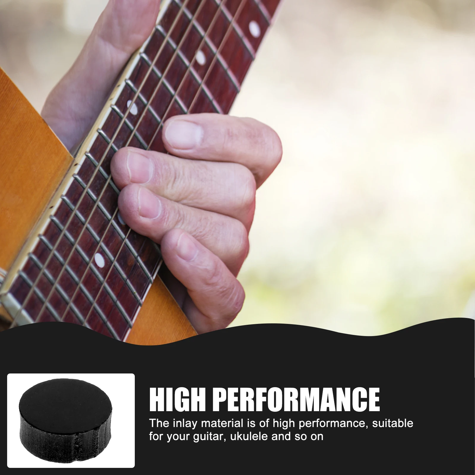 

100 Pcs Guitar Fretboard Dot Markers Inlay Dots Inlays Sticker Decals for Stickers Finger