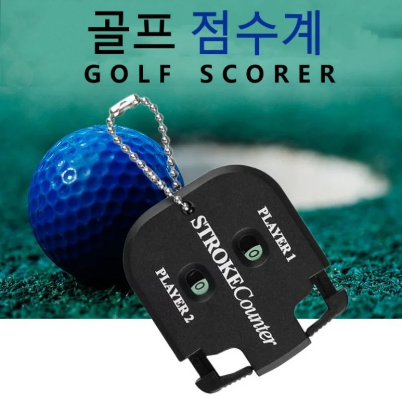 

MO EYES Mini Portable Golf Shot Count Putter Score Counter With Two Digits Scoring,Easy Return To Zero Golf Accessories With Key Chain JF04