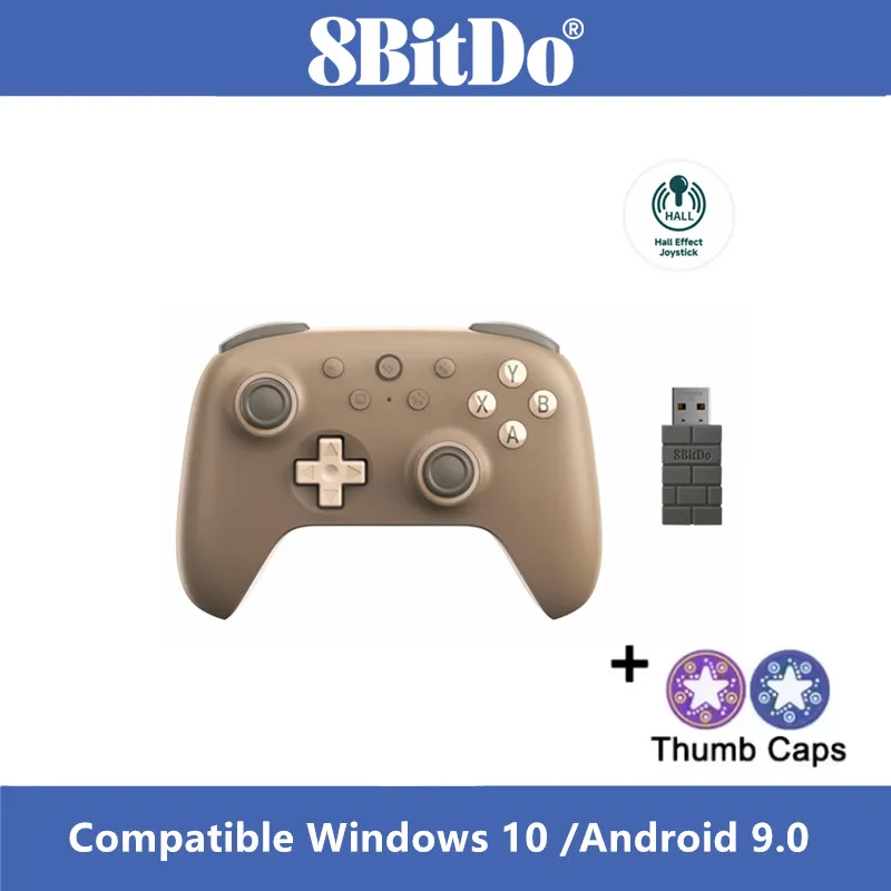 8BitDo Transparant Zwart Ultieme 2C 2.4G Draadloze Gamepad Gaming Controller voor Windows, Android, Hall Effect Windows 10