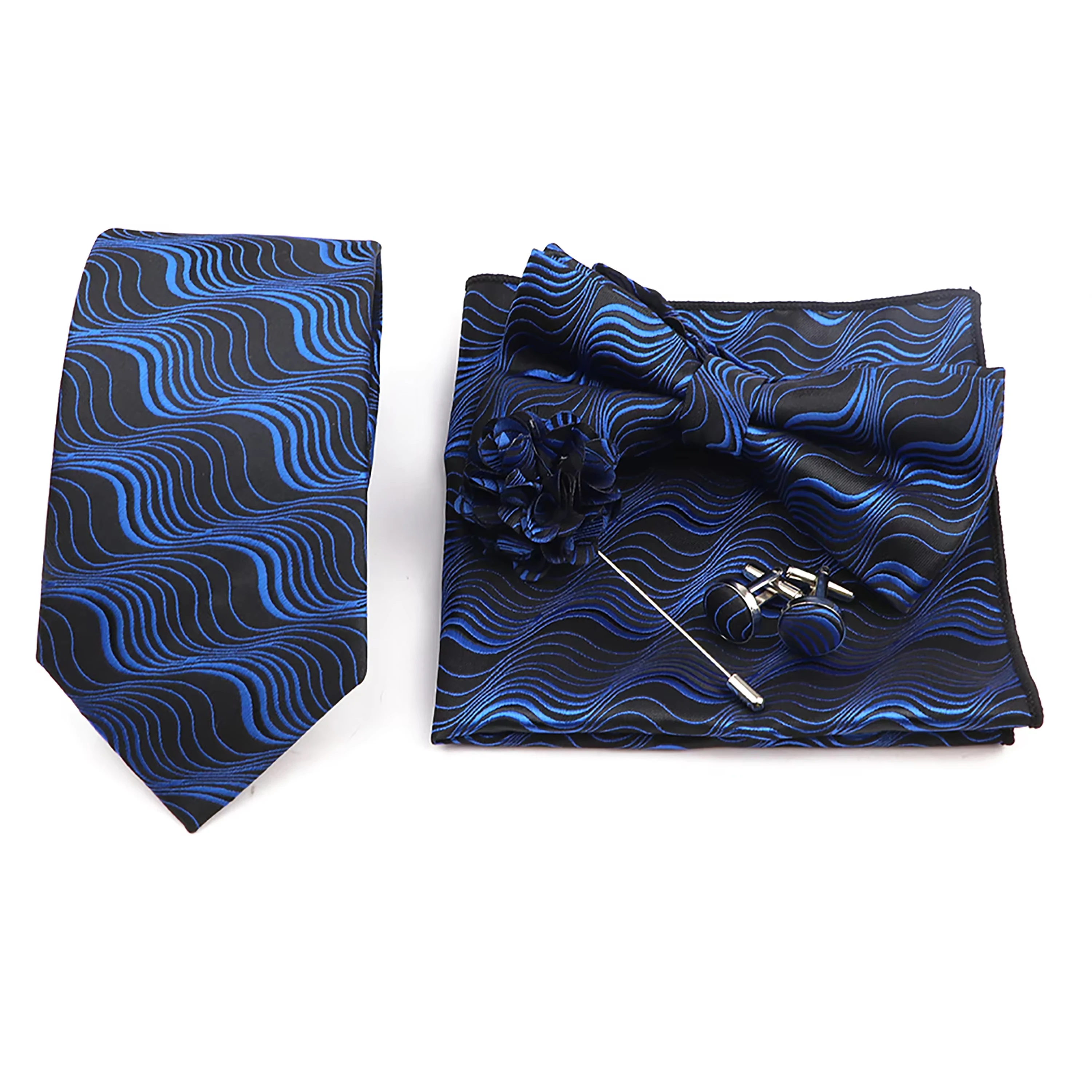 

29Color Mens Tie Brooch Sets Blue Red Green Floral Star Pattern Necktie Bowtie Lapel Pin Suit Tuxedo Accessory For Wedding Party